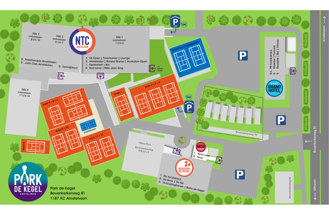 Plattegrond Park De Kegel